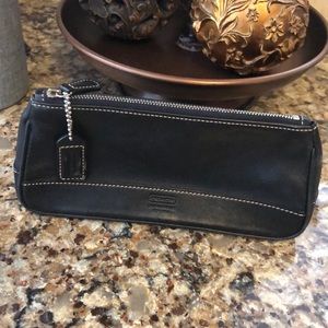 Coach leather zippered case